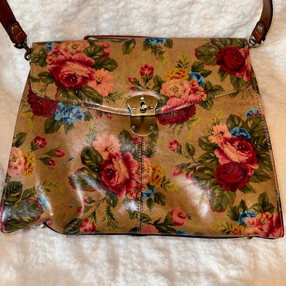 Patricia Nash multiple colored leather bag